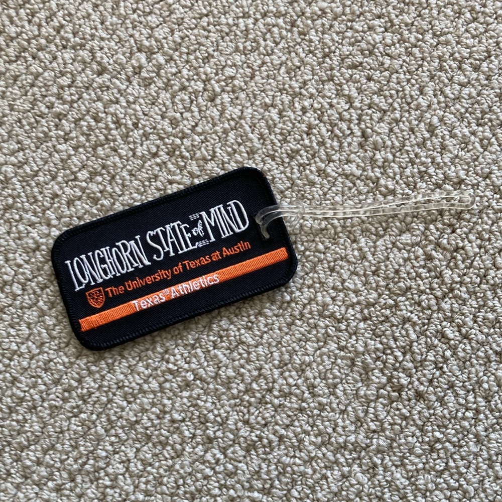 University of Texas Black Luggage Tag Texas Athletics Longhhorn State of Mind